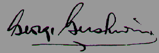 George Gershwin Handtekening